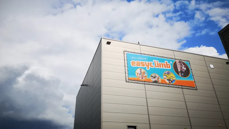 Außenansicht des Einfach Klettern im EasyClimb Essen.