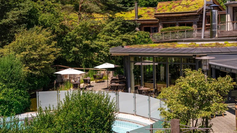 Außenbereich Saunalandschaft