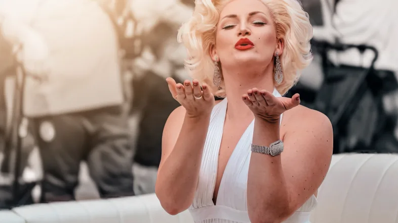 Schauspielerin als Marylin Monroe