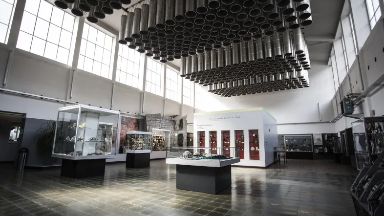 Ausstellungsraum im Sauerländer Besucherbergwerk Ramsbeck.