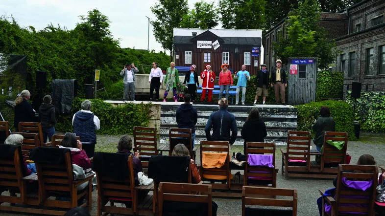 Gartentheater beim Theater an der Niebuhrg in Oberhausen.