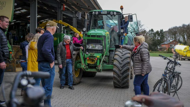 Traktor bei der Tour de Buur in Dorsten.